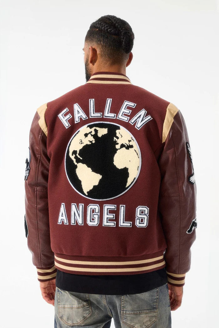 Jordan Craig Varsity Jacket Chocolate