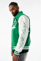 JORDAN CRIAG PARADISE TOUR VARSITY JACKET MULTI COLORS