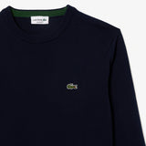 LACOSTE MEN'S ORGANIC COTTON CREW NECK SWEATER NAVY