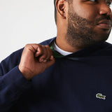 LACOSTE MEN'S ORGANIC COTTON CREW NECK SWEATER NAVY