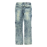 MAKOBI KIDS CESARE CARGO STACKED JEANS MULTI COLORS