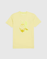 Psycho Bunny Damon Graphic Men's Tee Shirt Yellow