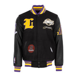 Pro Standard LA Lakers Pro Prep Wool Varsity Jacket / Black