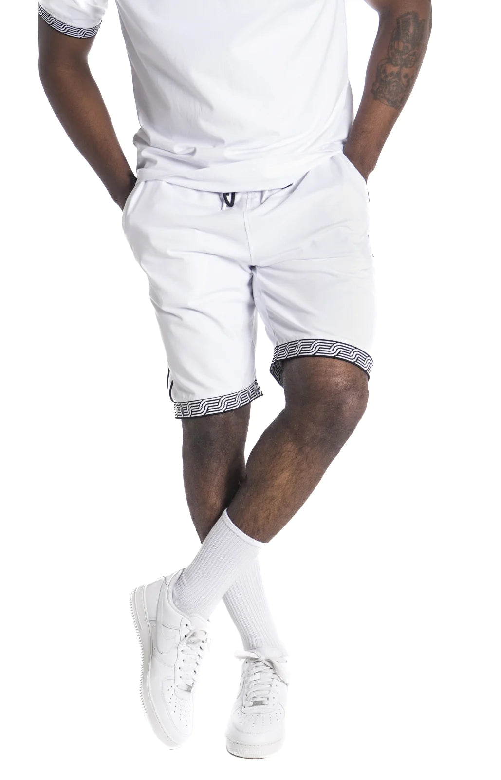 Makobi - Luciano Knit Short - White