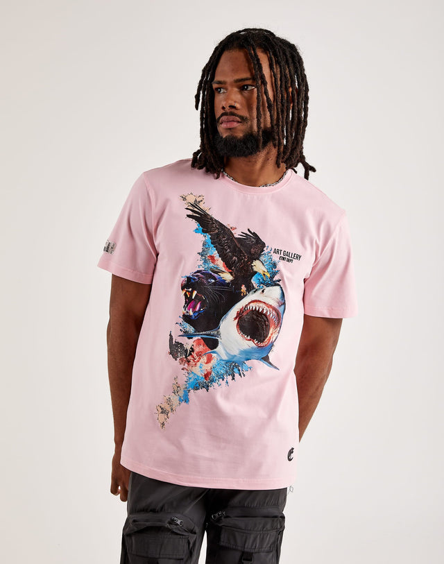 Eternity- T Shirt - Shark Eagle - Pink