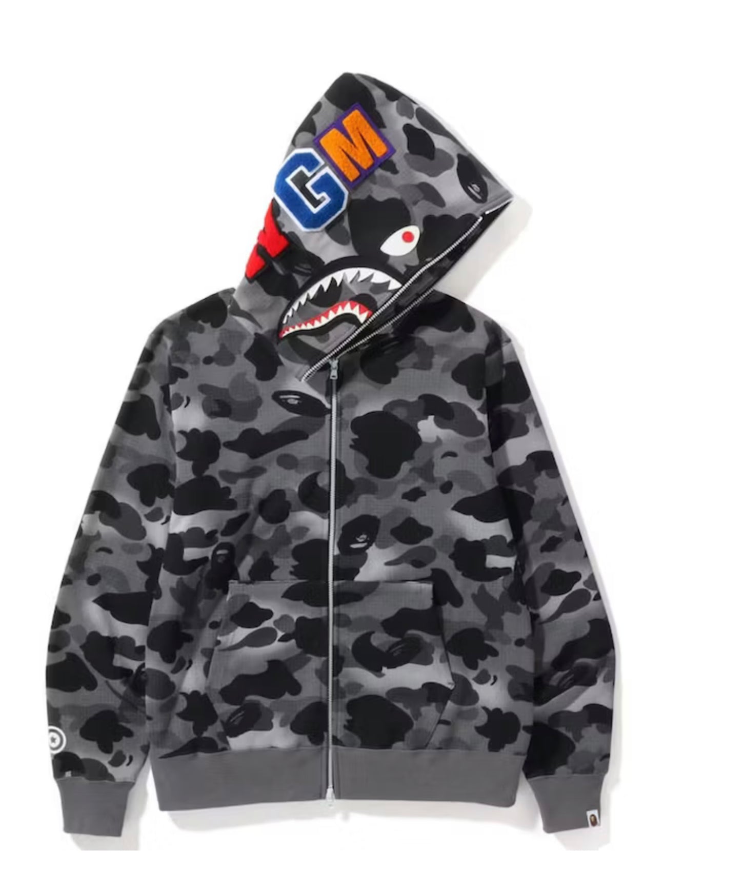 Bape Hoodie Double Face Black Camo DripNationIL