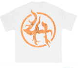 Lost Hills - T Shirt - White - Orange