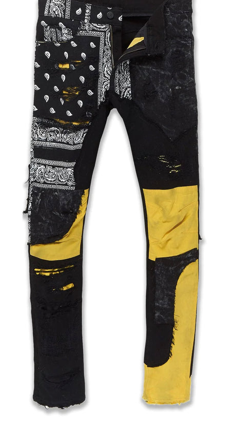 Jordan Craig Jeans - Pollen - Black/Yellow