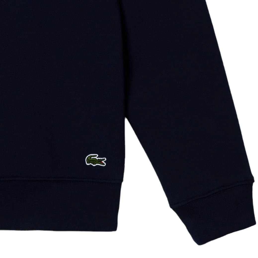 LACOSTE MEN'S CLASSIC FIT COTTON FLEECE SWEATSHIRT NAVY