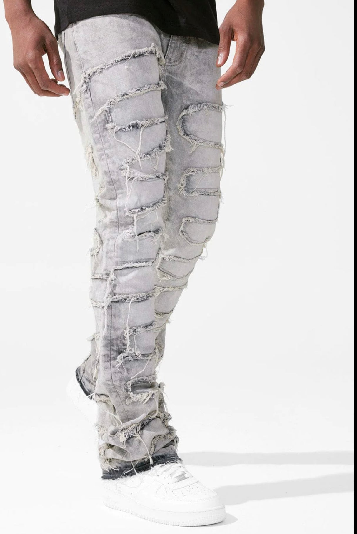 Jordan Craig Jeans - Martin Stacked Inseam - Bone White