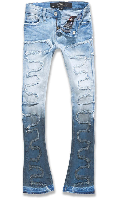 Jordan Craig - Kids Jeans - Stacked - Blue Steel