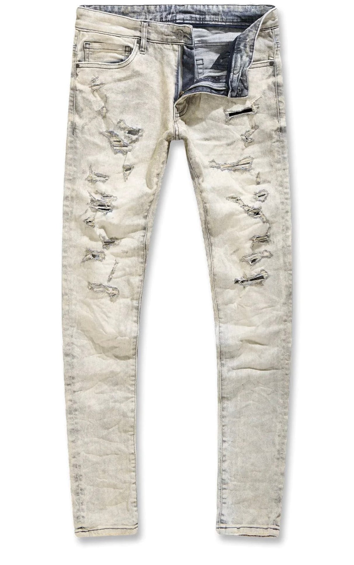 Jordan Craig Jeans - Crushed Rolled Sean - Bone White