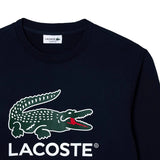 LACOSTE MEN'S CLASSIC FIT COTTON FLEECE SWEATSHIRT NAVY