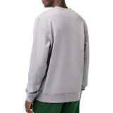 LACOSTE MEN'S CLASSIC FIT COTTON FLEECE SWEATSHIRT GREY