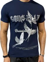 Focus T Shirt Gods Plan Applique Multi Colors