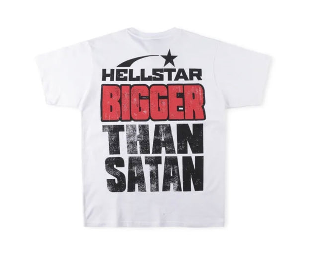 HellStar - T Shirt - Bigger Than Satan - White