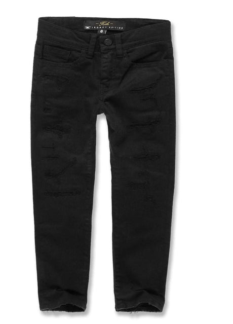 Jordan Craig Kids Jeans Clean Black front view