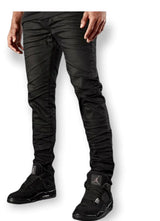 Jordan Craig- Jeans - Ross - Backed 3 D Jet Black - Wax