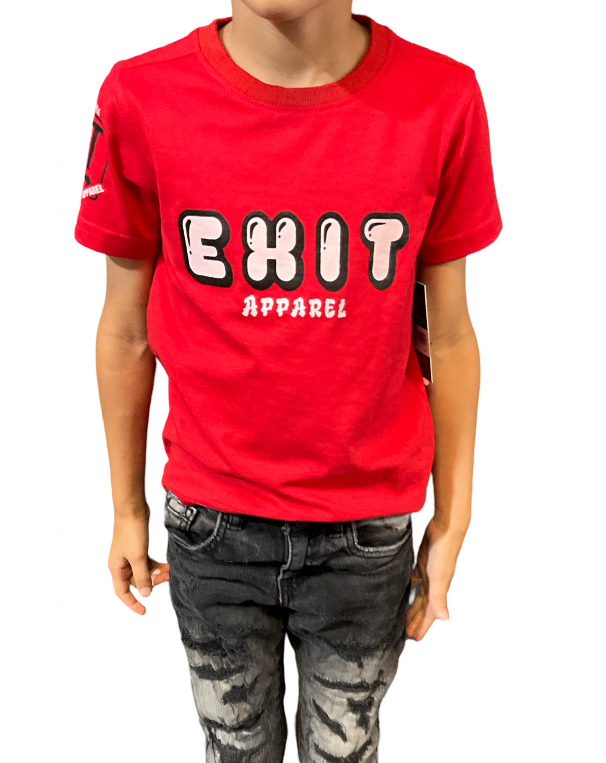 Exit - Kids T Shirt- Red