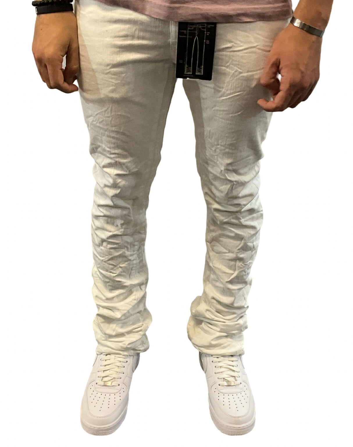 Jordan craig Jeans - Crushed Rolled Sean - White