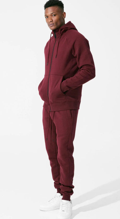 Jordan Craig - Jogger Hoodie- Wine - Maron