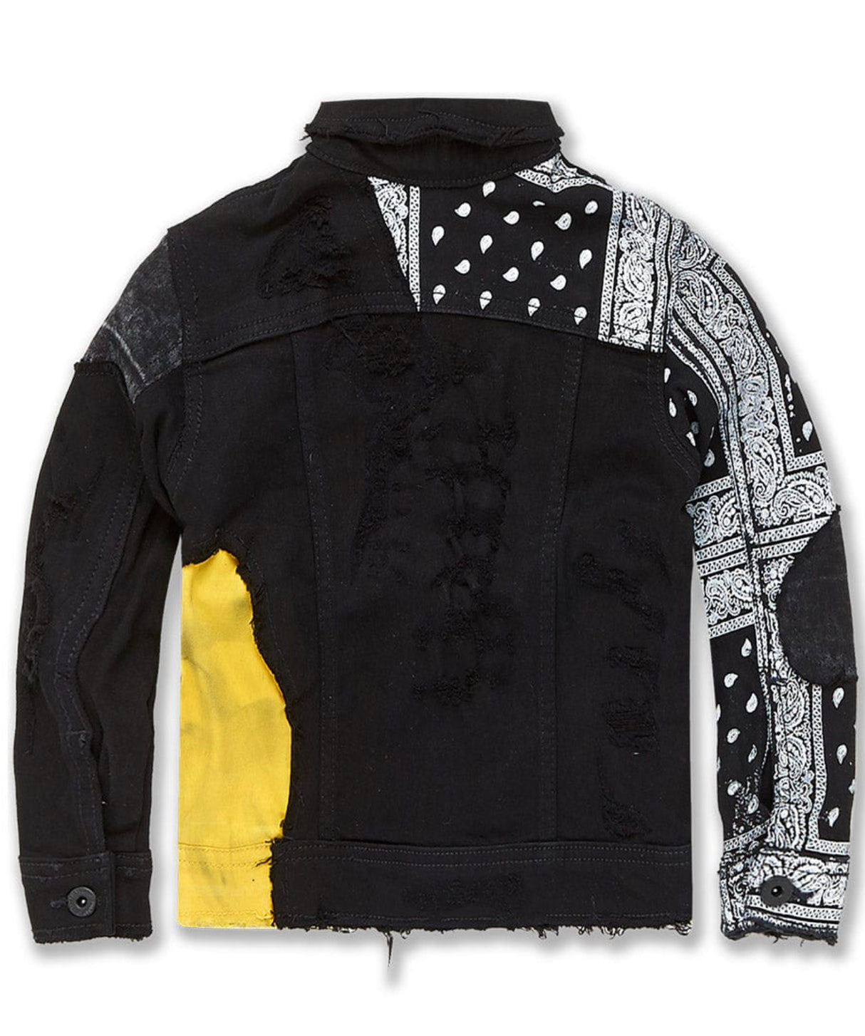 Jordan Craig - Kids  Denim Jacket - Pollen - Black/Yellow