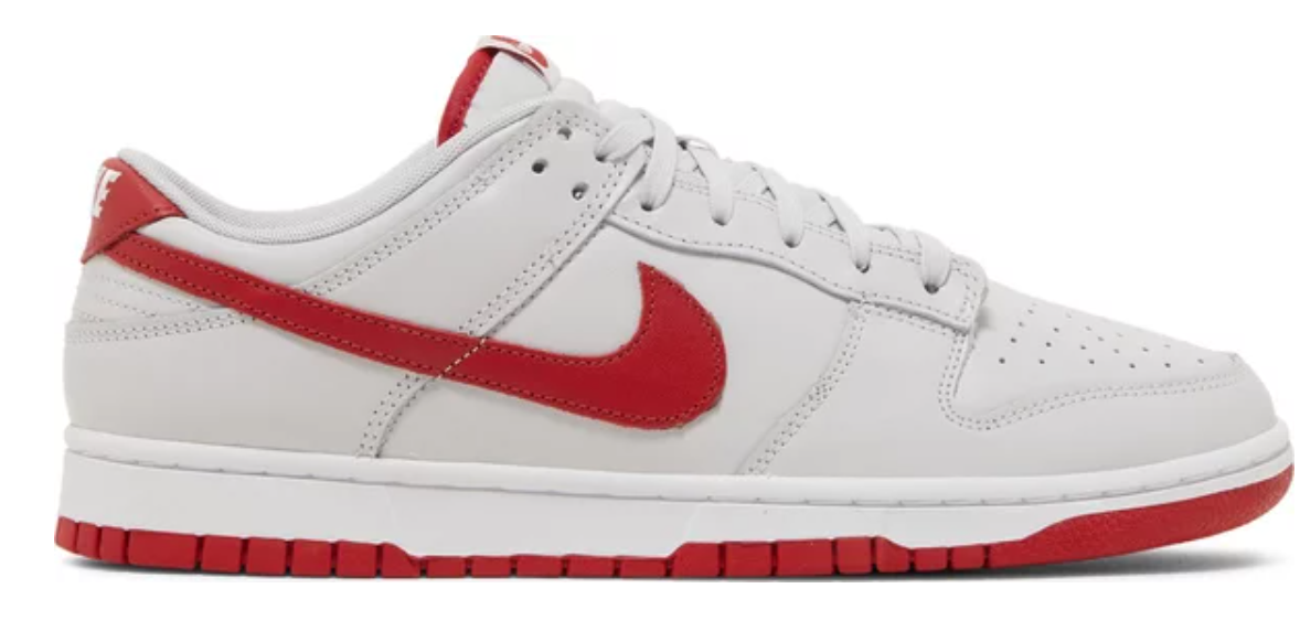 Nike- Dunks - Low Top- Grey / Red