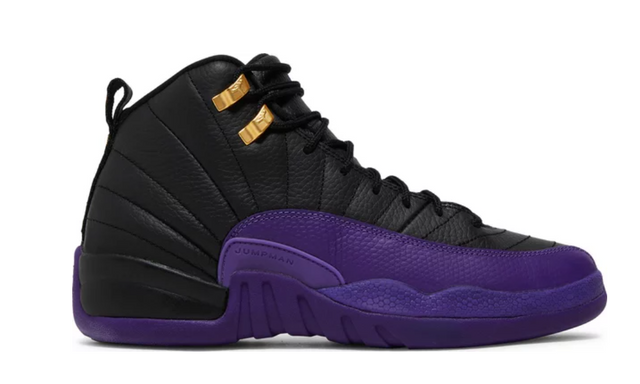 Nike- Jordan 12 - Grade School - Toddler - High Top- Black / Purple