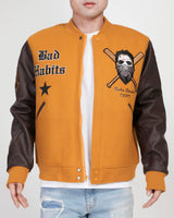 Roku Studio - Varsity Jacket - Bad Habits - Wheat / Brown