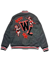 Rebel Minds - Varsity Jacket - Angel Melton - Charcoal