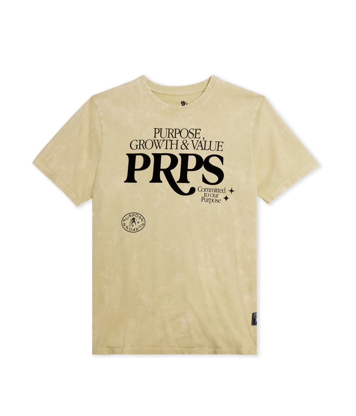 PRPS - T Shirt - Purpose Growth & Value - GREEN TAN