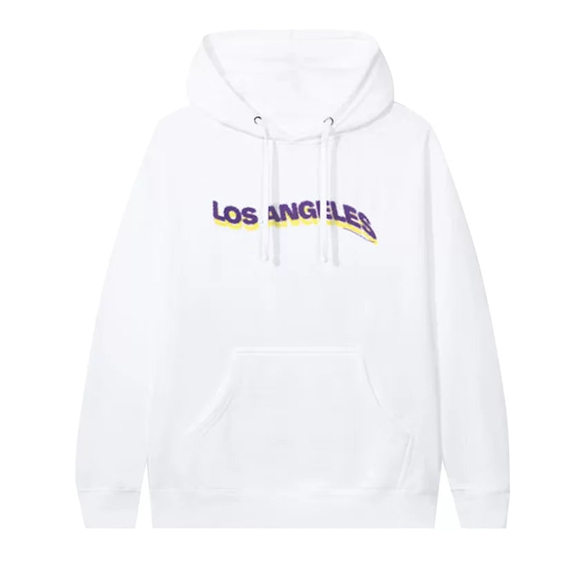 Anti Social - Hoodie - White / Los Angeles