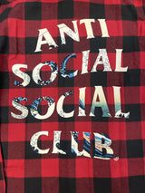 Anti Social - Flannel - Red Buffalo Plaid