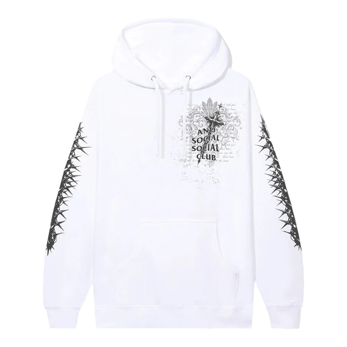 Anti Social - Hoodie - Anguish - White