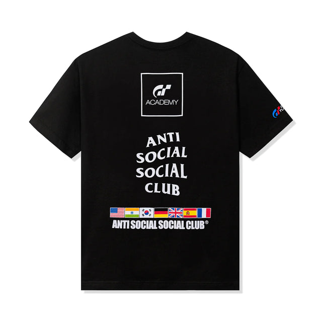 Anti Social - T Shirt - Academy GT - Black