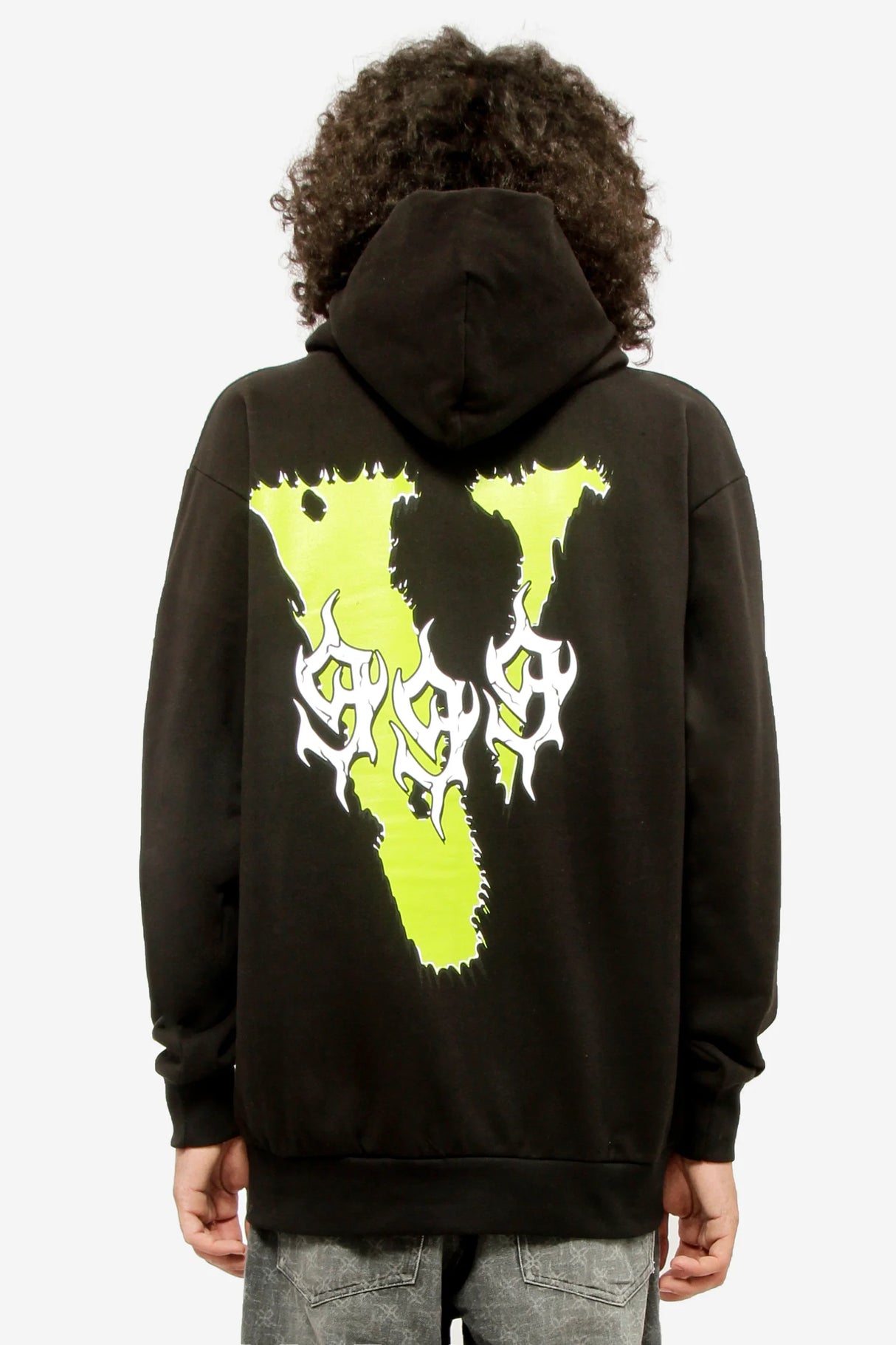 V lone - Hoodie - Black / Green