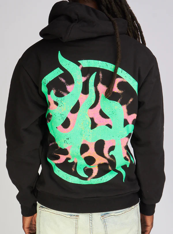 Lost Hills - Hoodie - Death Tour - Black - Green - Pink