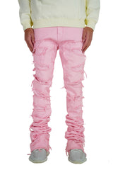 Focus - Jeans - Super Stacked - Pink