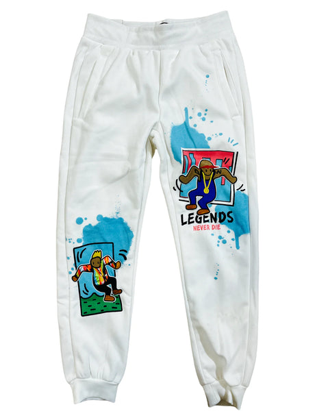 Rebel Minds - Pants - Kids - Legends Never Die - White