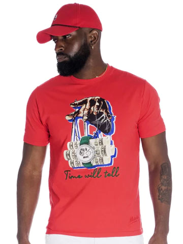 Makobi - T Shirt - Time Will Tell - Red