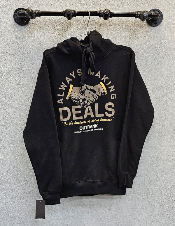 Outrank - Hoodie - Always Making Deals - Black