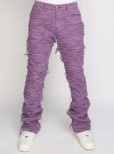 Politics - Stacked Pants - Thrashed - Purple