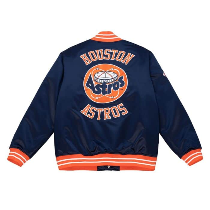 Mitchell & Ness - Kids Satin Jacket - Houston Astros - Navy / Orange