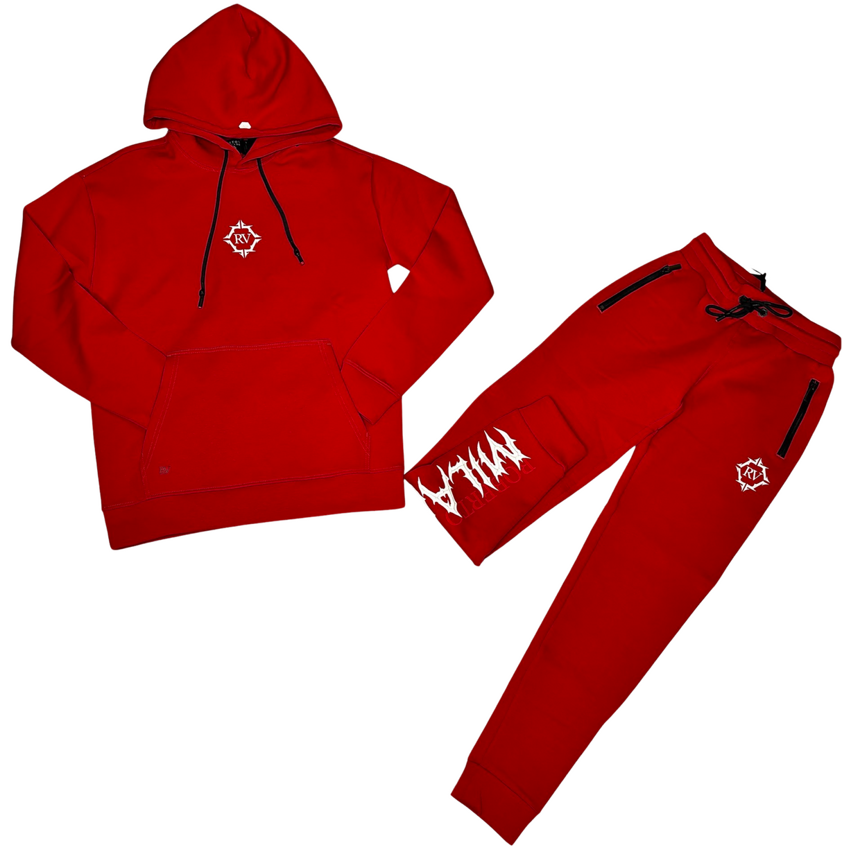 ROBERTO VINO MILANO - JOGGER FLEECE SET - RED