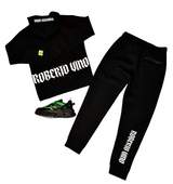 ROBERTO VINO MILANO - JOGGER FLEECE SET - BLACK