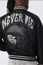 SMOKE RISE SATIN NEVER DIE STADIUM JACKET