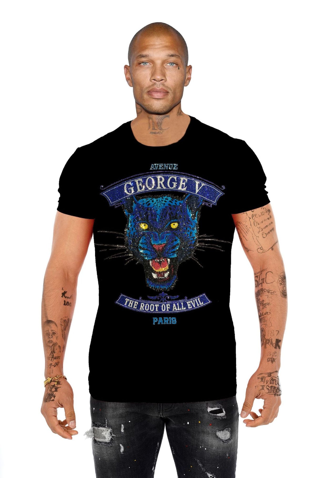 GEORGE V PARIS - GVS2275 T SHIRT THE ROOT OF EVIL MULTI COLORS