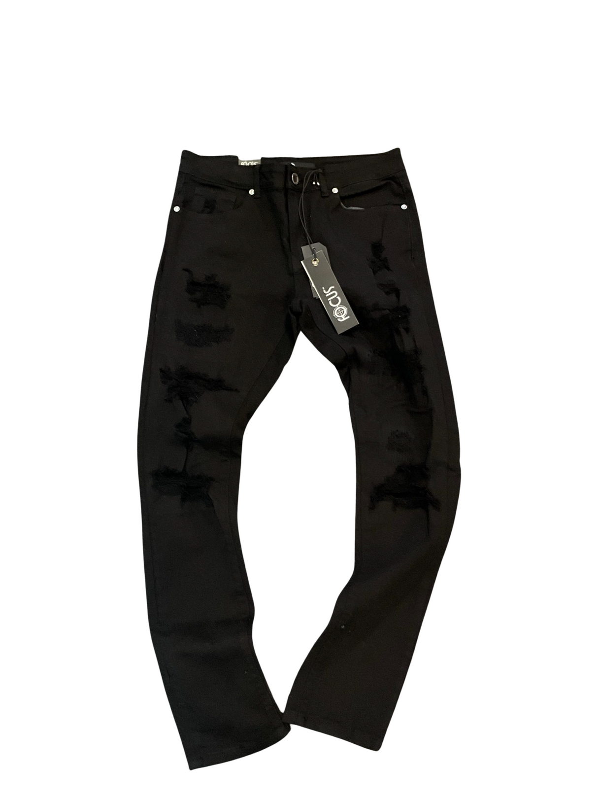 Focus Jeans R&R Light Distressed Jet Black