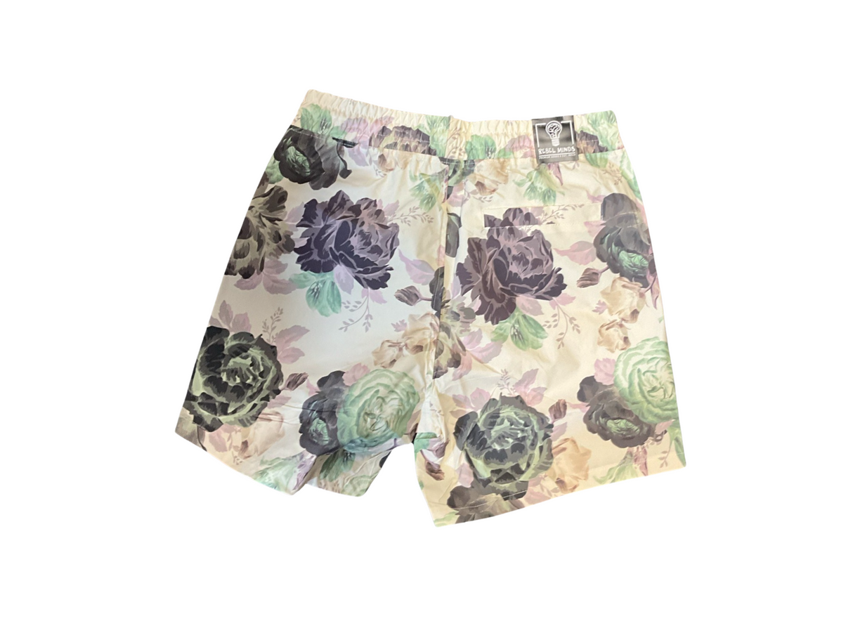 Trendy Rebel Minds Apparel - Cream Mesh Shorts