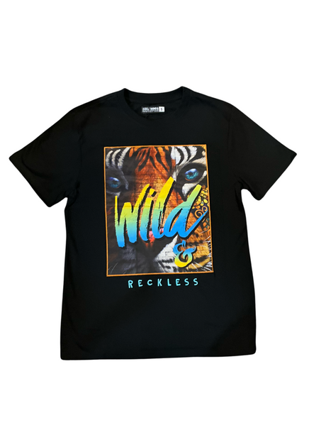 Tiger Graphic Black Tee